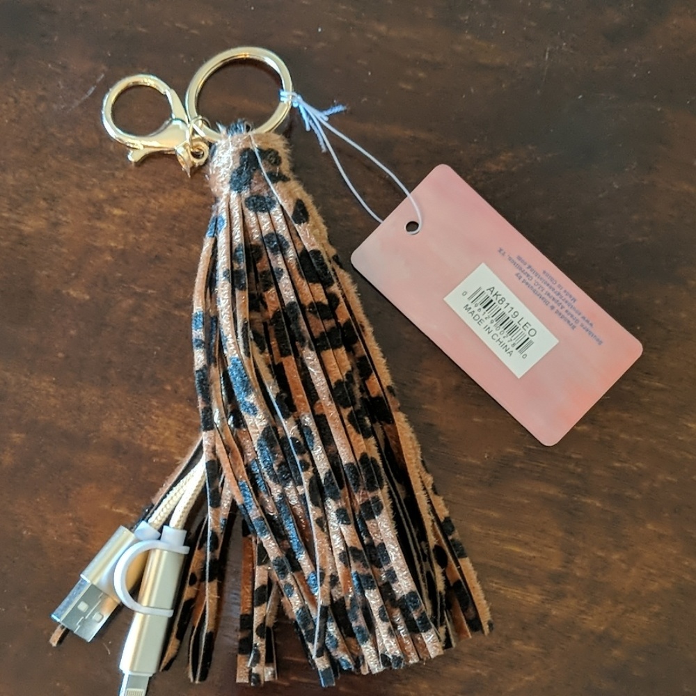 Purse charm/ key chain charger